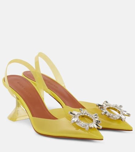 Begum Glass 70 PVC slingback pumps - Amina Muaddi - Modalova