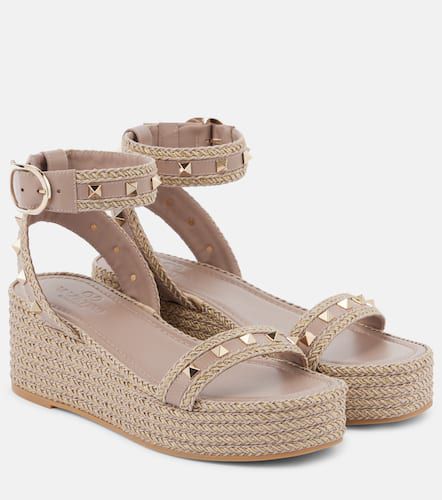 Rockstud leather espadrille sandals - Valentino Garavani - Modalova