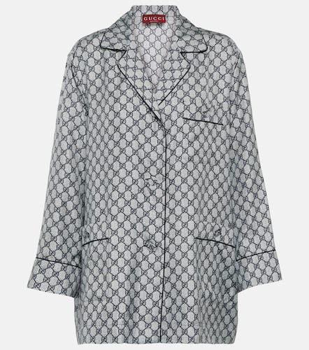 Gucci GG silk twill shirt - Gucci - Modalova