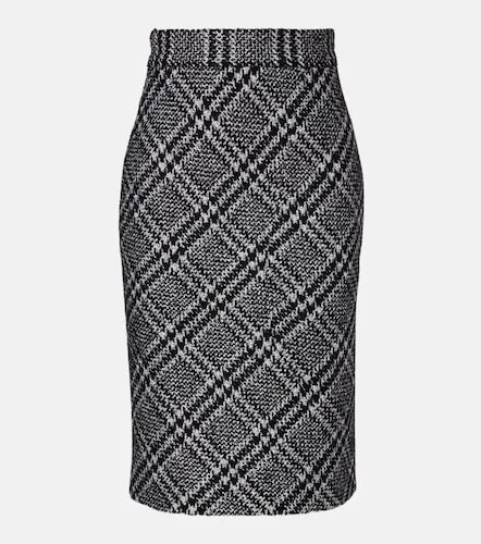 Checked wool-blend miniskirt - Dolce&Gabbana - Modalova
