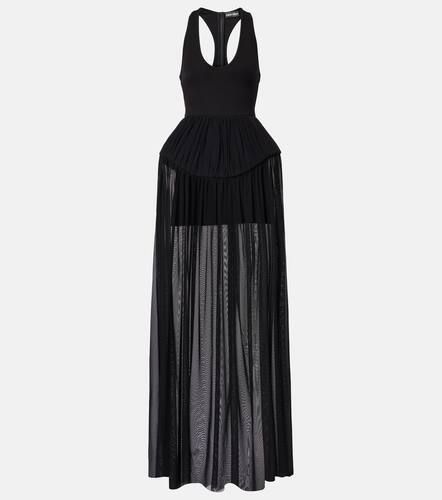 Robe aus Jersey und Chiffon - David Koma - Modalova