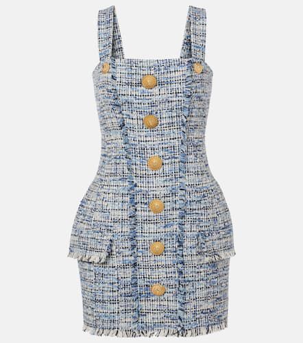 Balmain Denim tweed minidress - Balmain - Modalova