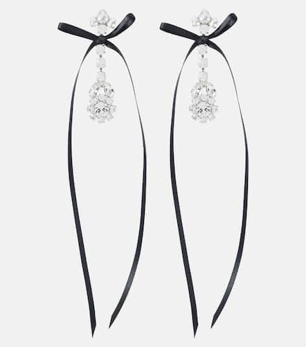 Bow-detail embellished drop earrings - Simone Rocha - Modalova