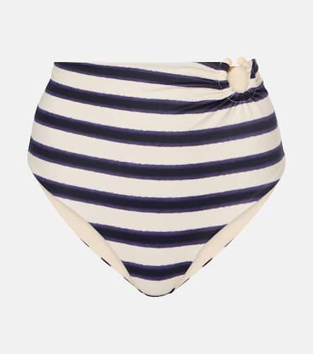 Striped high-rise bikini bottoms - Johanna Ortiz - Modalova