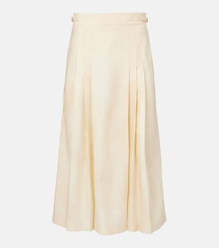 Lerna pleated virgin wool midi skirt - Gabriela Hearst - Modalova