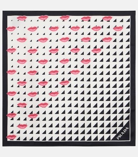 Prada Printed silk twill scarf - Prada - Modalova