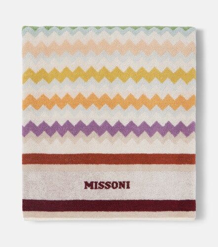 Toalla de rizo de algodón en zigzag - Missoni - Modalova