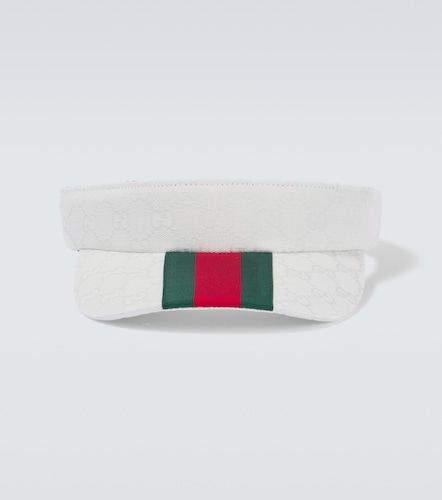 Gucci Visor Web Stripe GG Canvas - Gucci - Modalova