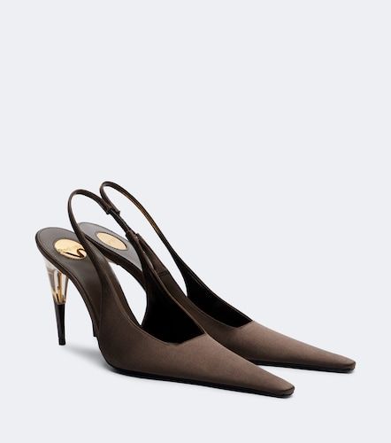 Slingback-Pumps Goya aus Satin - Saint Laurent - Modalova