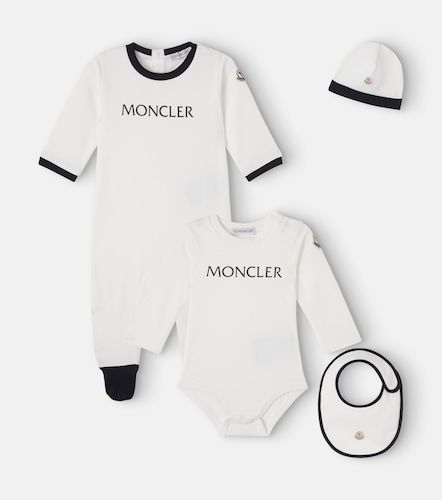 Bebé - set de bodies, gorro y babero de algodón - Moncler Enfant - Modalova