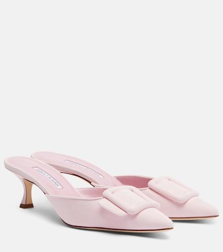 Mules Maysale 50 in suede - Manolo Blahnik - Modalova