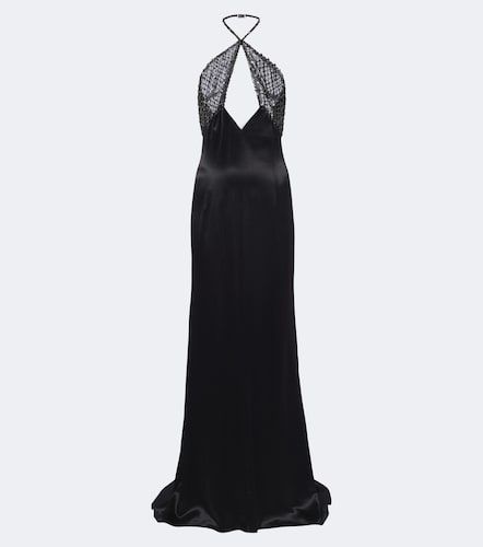 Verzierte Bustier-Robe aus Satin - The Attico - Modalova