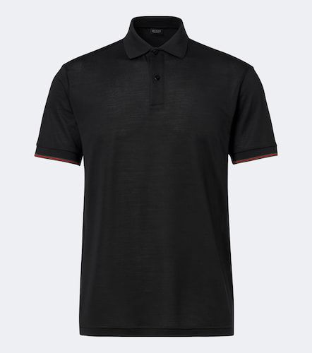 Polo de jersey de seda con Web - Gucci - Modalova