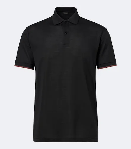 Polo Web Stripe in jersey di seta - Gucci - Modalova