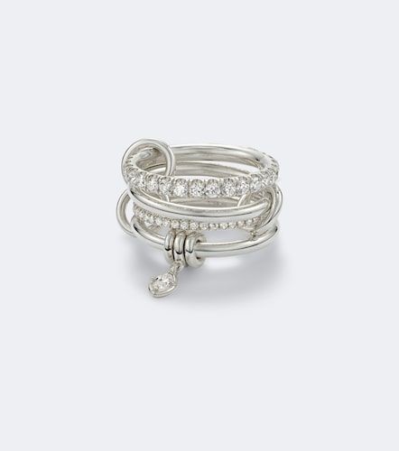 Inara Heart sterling ring with diamonds - Spinelli Kilcollin - Modalova