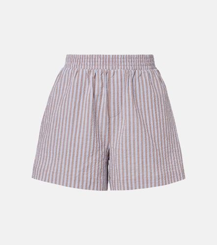 Shorts Darina de sirsaca de algodón a rayas - Varley - Modalova