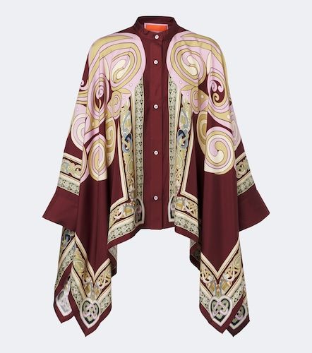 Camisa Foulard de sarga de seda estampada - La DoubleJ - Modalova
