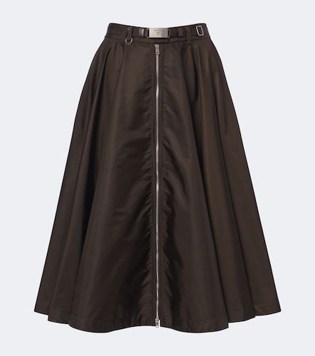 Falda midi de Re-Nylon con cinturón - Prada - Modalova