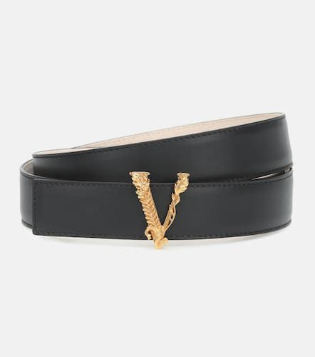 Versace Virtus leather belt - Versace - Modalova