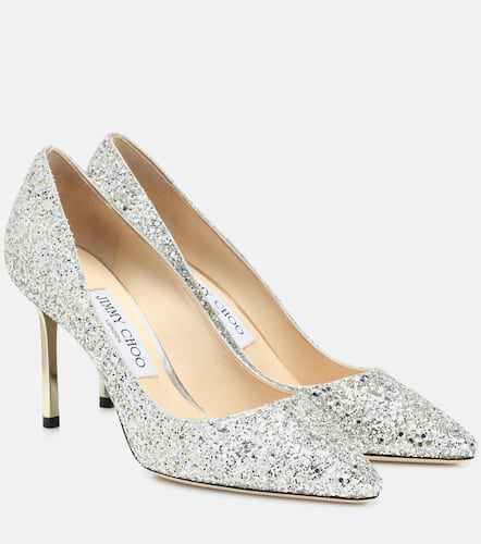 Jimmy Choo Romy 85 glitter pumps - Jimmy Choo - Modalova