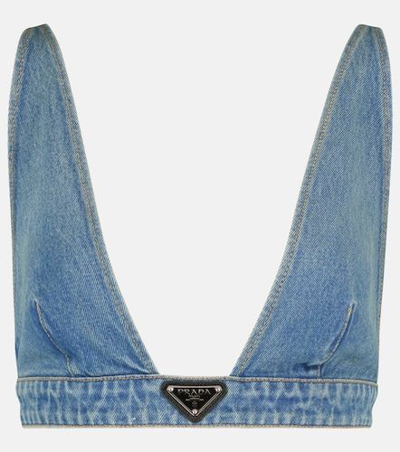 Prada Bralette aus Denim - Prada - Modalova