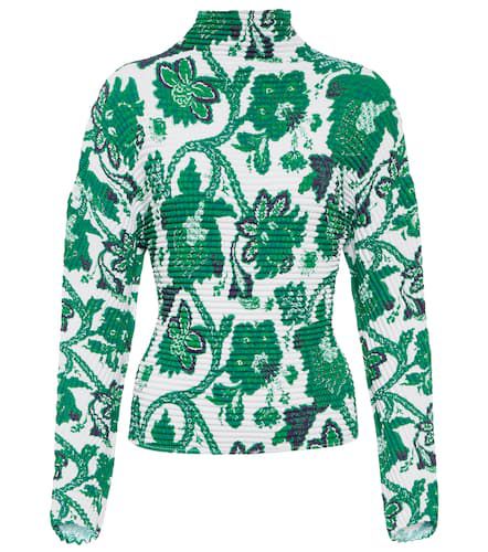 Etro Textured floral turtleneck top - Etro - Modalova