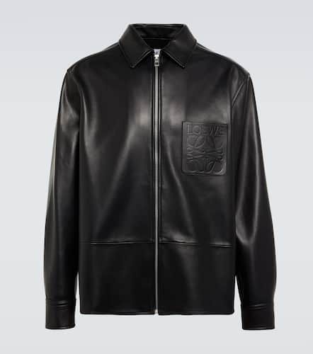 Loewe Anagram leather overshirt - Loewe - Modalova