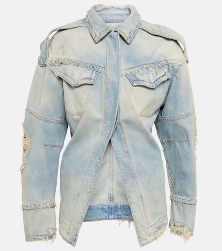 The Attico Distressed denim jacket - The Attico - Modalova