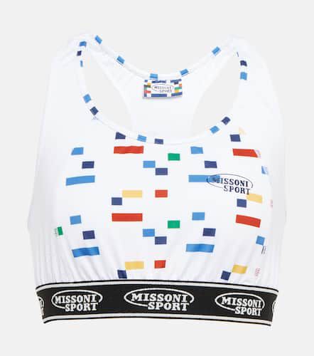 Missoni Printed jersey sports bra - Missoni - Modalova