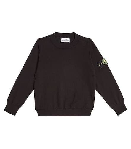 Logo cotton sweatshirt - Stone Island Junior - Modalova