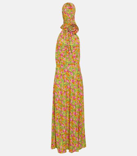 Floral-appliquÃ© hooded maxi dress - Magda Butrym - Modalova