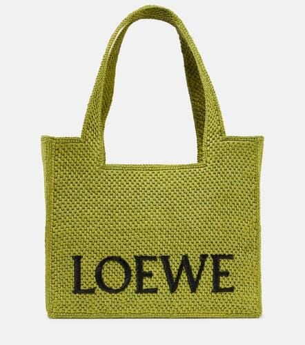 Paula's Ibiza Font Medium raffia shopper - Loewe - Modalova