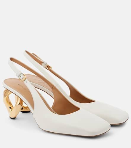 Chain-detail leather slingback pumps - JW Anderson - Modalova