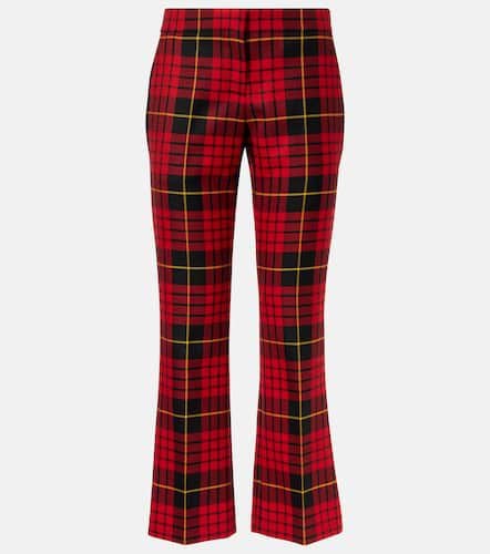 Tartan wool flared pants - Alexander McQueen - Modalova