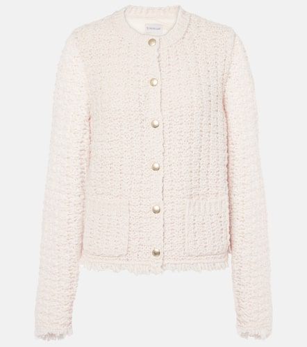 Cardigan in misto lana con imbottitura - Moncler - Modalova