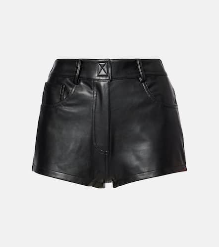 High-rise faux leather shorts - Norma Kamali - Modalova