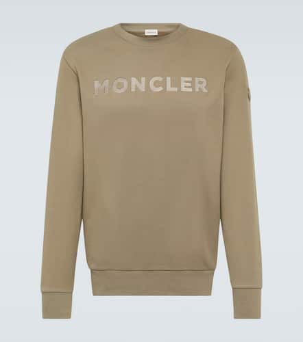 Logo cotton fleece sweatshirt - Moncler - Modalova