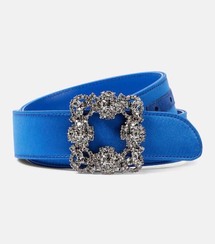 Embellished satin belt - Manolo Blahnik - Modalova