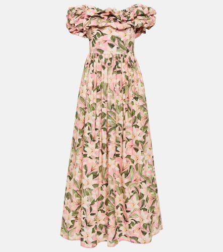 Espliego floral cotton maxi dress - Agua by Agua Bendita - Modalova