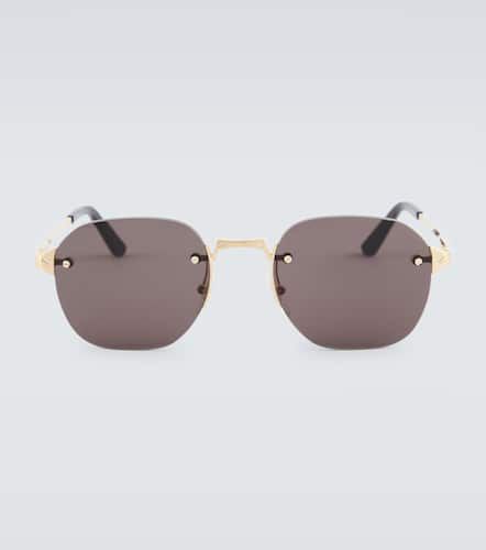 Santos de Cartier round sunglasses - Cartier Eyewear Collection - Modalova