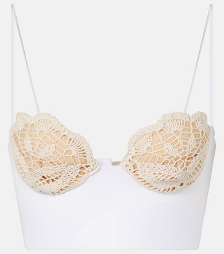 Crochet cotton bustier top - Magda Butrym - Modalova