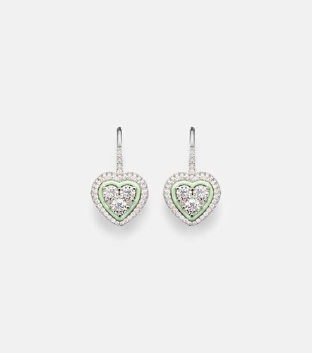 Pendientes de oro blanco de 18 ct con diamantes - Kamyen - Modalova