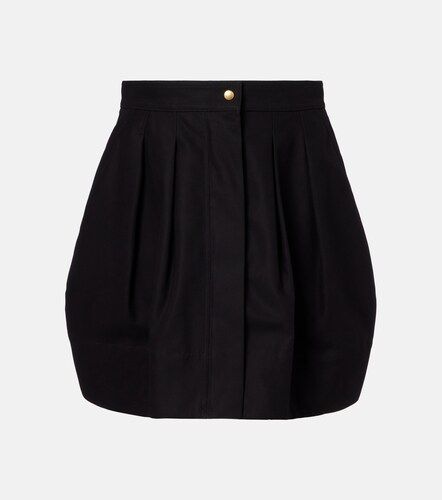 Minifalda plisada de sarga de algodón - Max Mara - Modalova