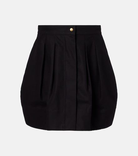 Minigonna in twill di cotone con pince - Max Mara - Modalova
