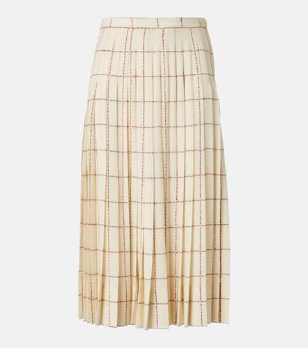 Clea pleated silk sabl midi skirt - Loro Piana - Modalova