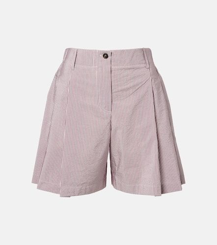 Bermuda in misto cotone a righe - Brunello Cucinelli - Modalova
