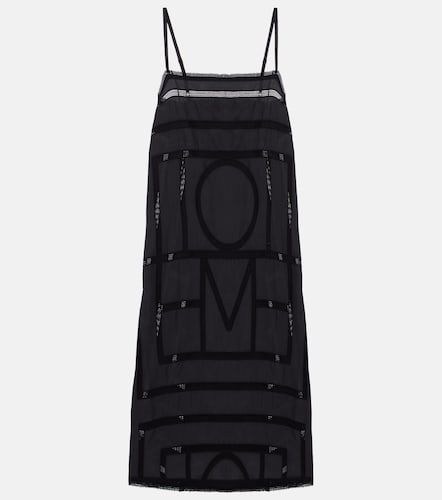 Besticktes Midikleid aus Seide - Toteme - Modalova