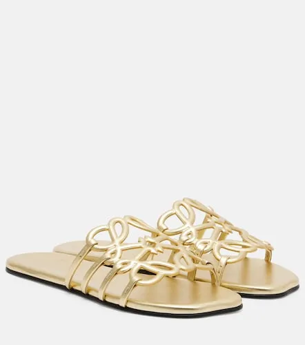 Paula's Ibiza Petal Anagram leather slides - Loewe - Modalova