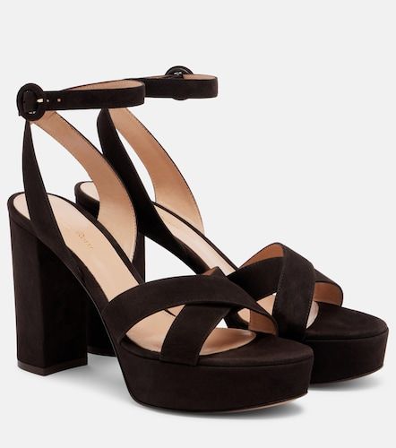 Sabrina suede platform sandals - Gianvito Rossi - Modalova