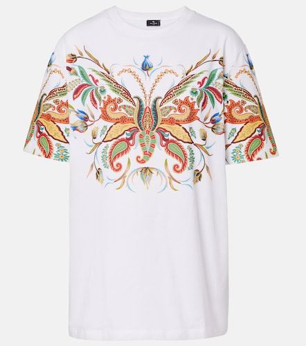 Camiseta de jersey de algodón estampada - Etro - Modalova